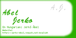 abel jerko business card