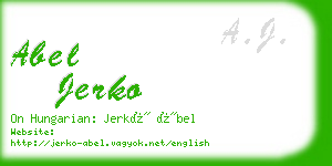 abel jerko business card